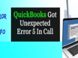 QuickBooks Got Unexpected Error 5 In Call
