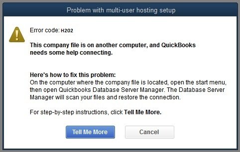 QuickBooks Error Code H202 