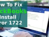 QuickBooks Installation Error 1722