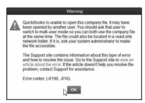 QuickBooks Error 6190 And 816