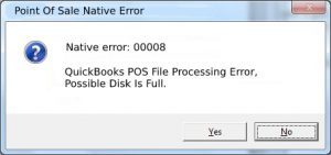 QuickBooks POS Invalid Size Check Sum