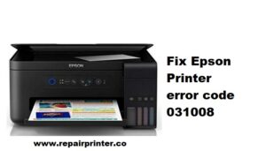Epson Printer Error Code 031008