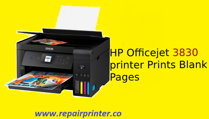 Hp Officejet 3830 Printer Prints Blank Pages Fixed