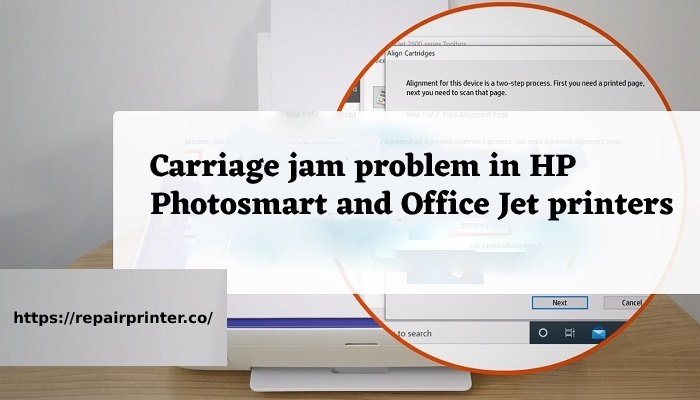 Fix Carriage jam problem in HP Photosmart