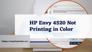 HP Envy 4520 Not Printing in Color even after selecting Color options