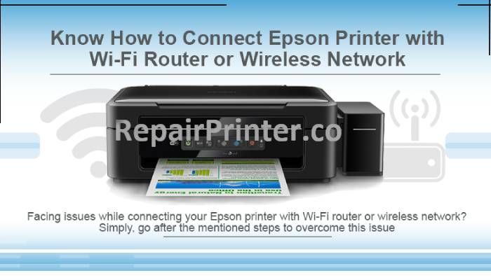 connecting Epson printer to a wireless network