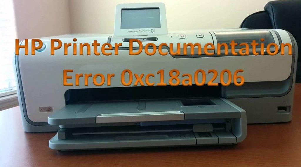 HP Printer Documentation Error 0xc18a0206