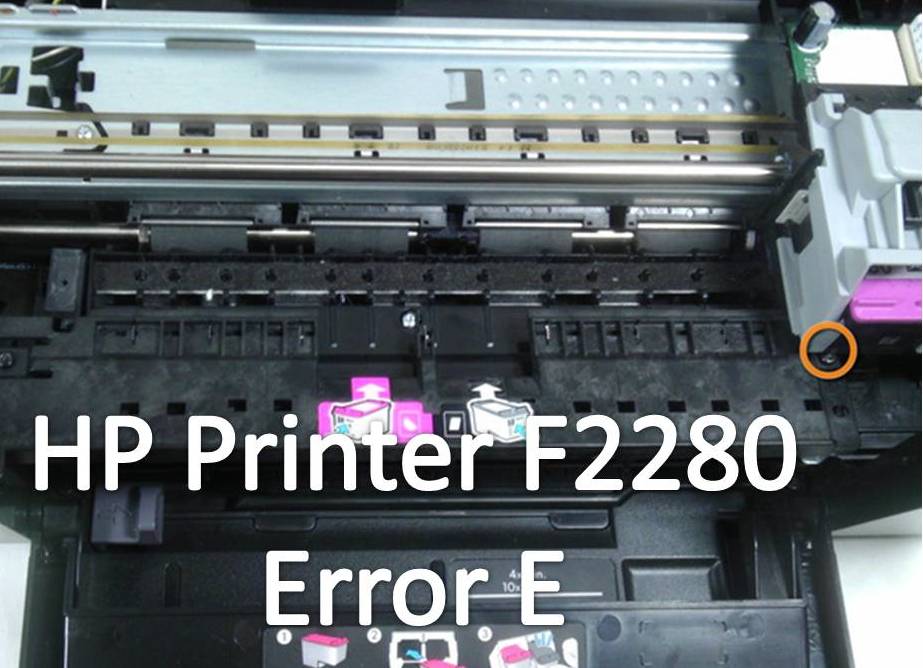 Fix HP Printer F2280 Error E ! HP Printer Deskjet F2280 False Paper Jam