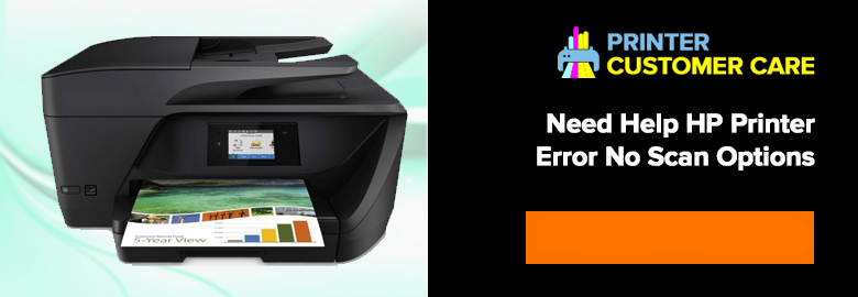 HP Printer Error No Scan Options