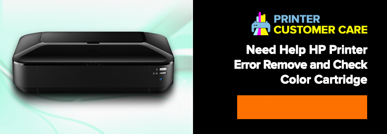 HP Printer Error Remove Check Color Cartridge