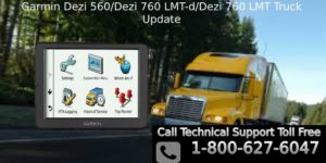 Garmin Dezi 560/Dezi 760 LMT-d/Dezi 760 LMT Truck Update