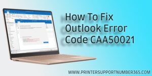 OutLook Error CAA50021