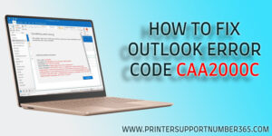 Outlook Error CAA2000C