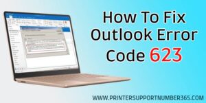 Outlook Error Code 623