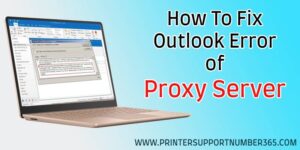 Outlook Error Of Proxy Server